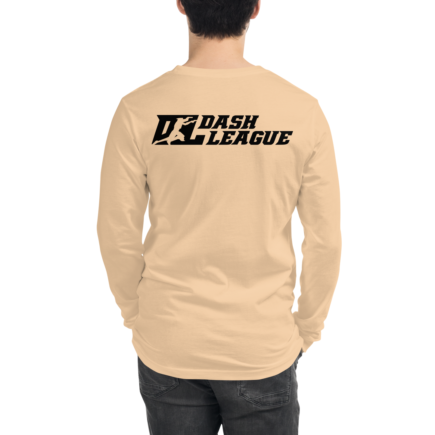 Long Sleeve Shirt Black Outline DL Logo (Front+Back)