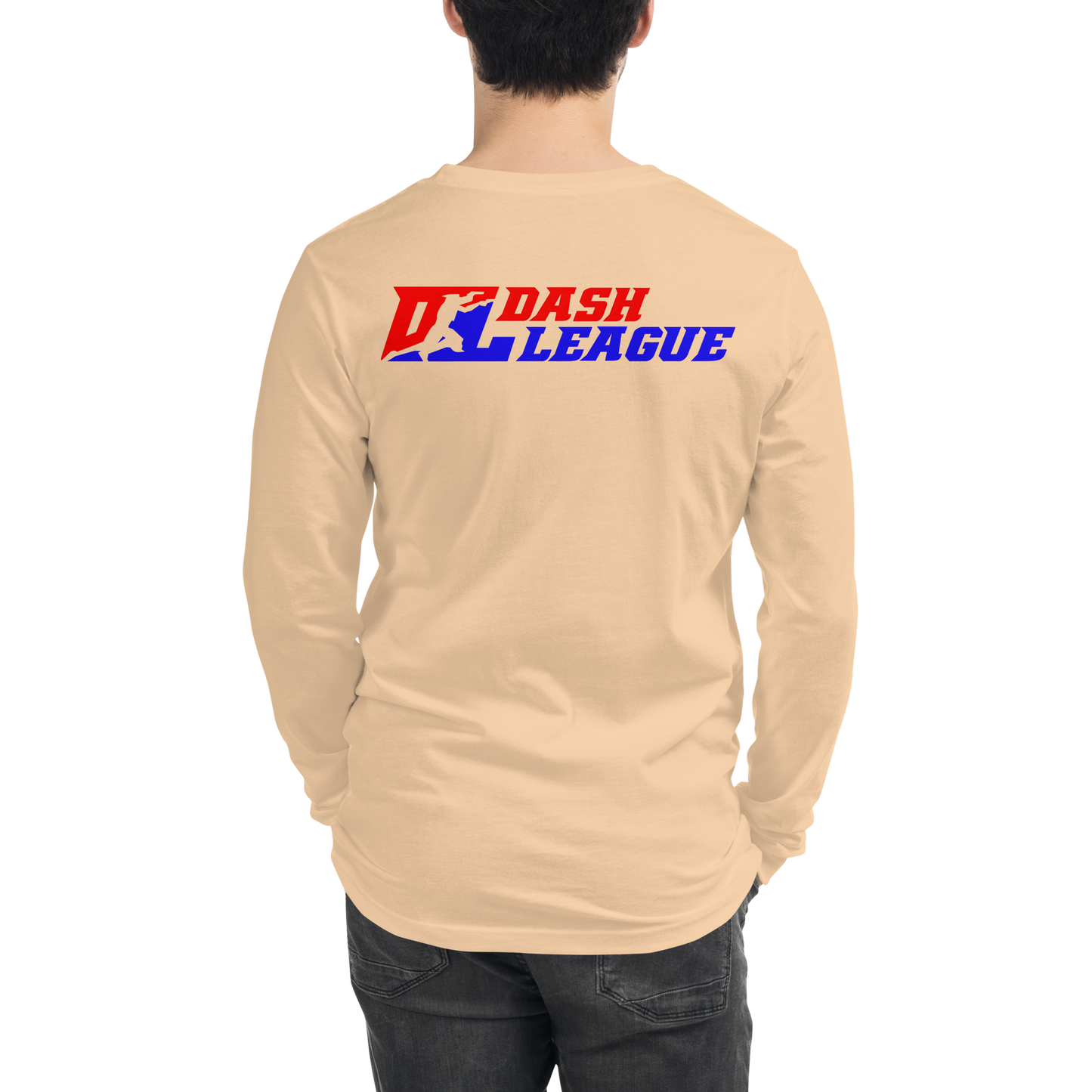 Long Sleeve Shirt Color with White Outline DL Logo (Front+Back)