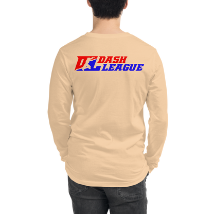 Long Sleeve Shirt Color with White Outline DL Logo (Front+Back)