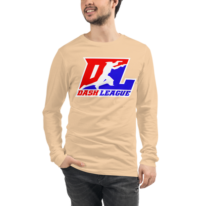 Long Sleeve Shirt Color with White Outline DL Logo (Front+Back)