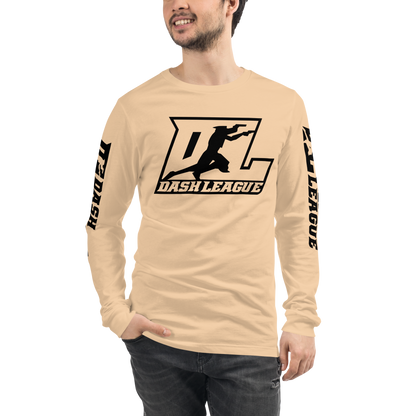 Long Sleeve Shirt Black Outline DL Logo (Front+Sleeves)