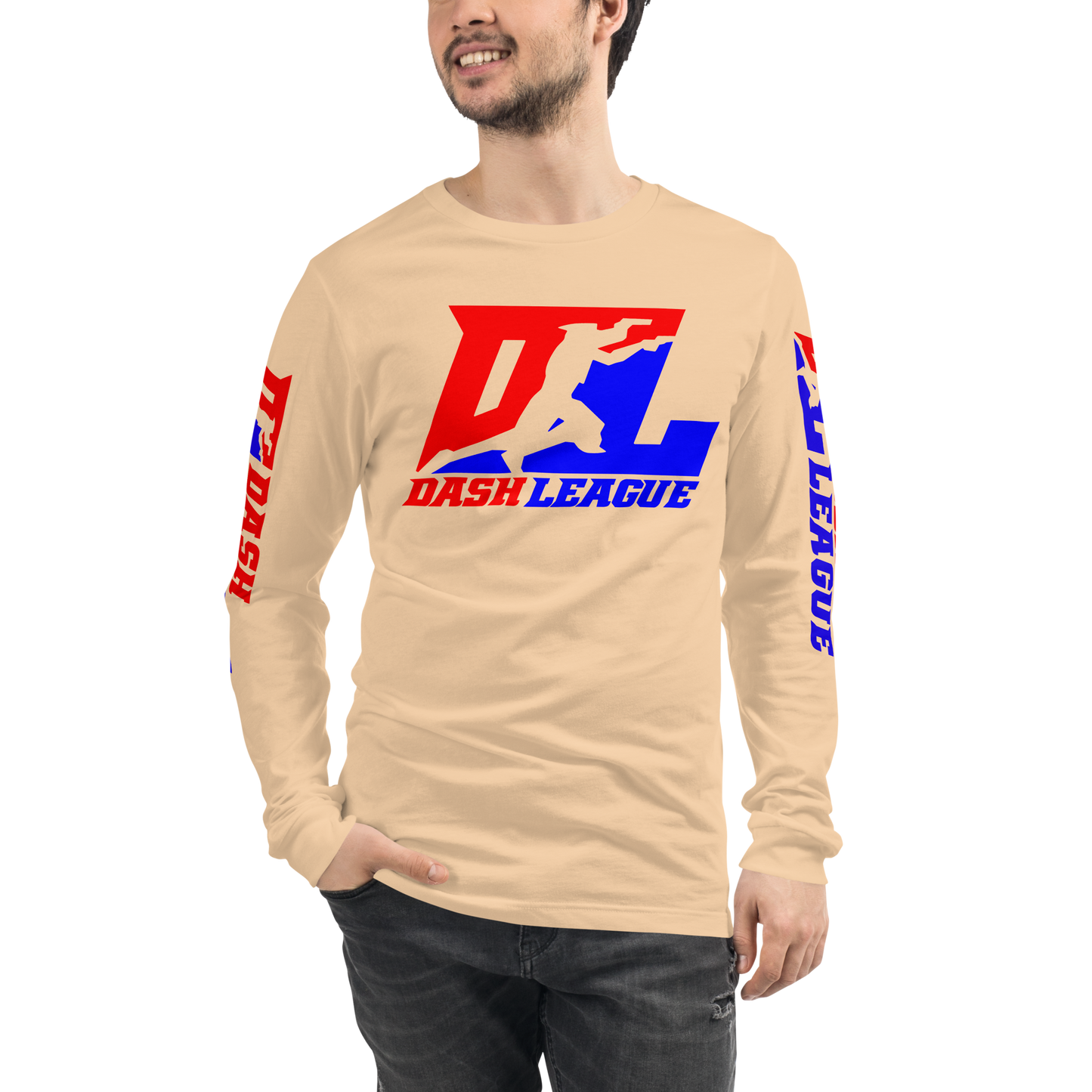 Long Sleeve Shirt Color DL Logo (Front+Sleeves)