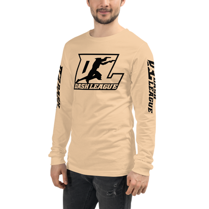 Long Sleeve Shirt Black Outline DL Logo (Front+Sleeves)