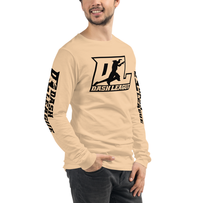 Long Sleeve Shirt Black Outline DL Logo (Front+Sleeves)