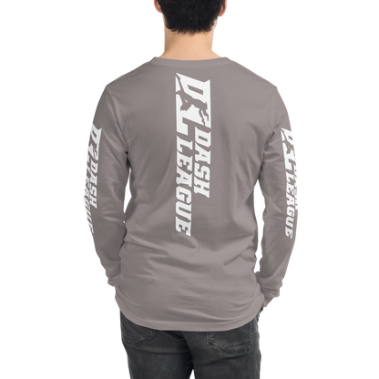 Long Sleeve Shirt White Wide DL Logo (Front+Back+Sleeves)