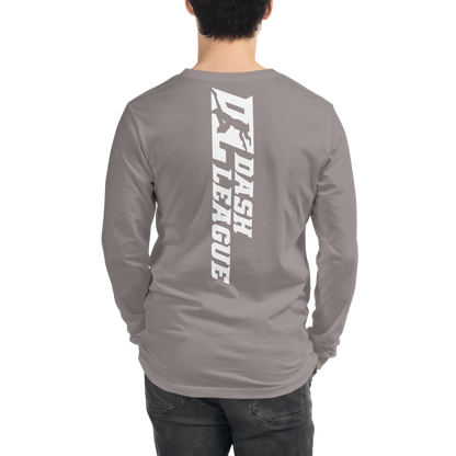 Long Sleeve Shirt White Wide DL Logo (Front+Back)