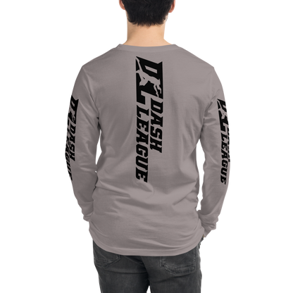 Long Sleeve Shirt Black Wide DL Logo (Front+Back+Sleeves)