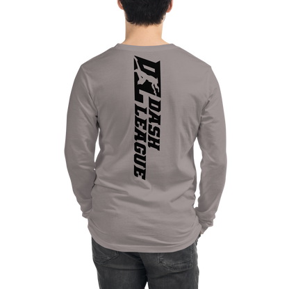 Long Sleeve Shirt Black Wide DL Logo (Front+Back)