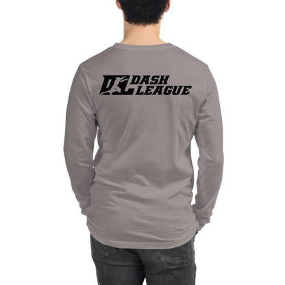 Long Sleeve Shirt Black Outline DL Logo (Front+Back)