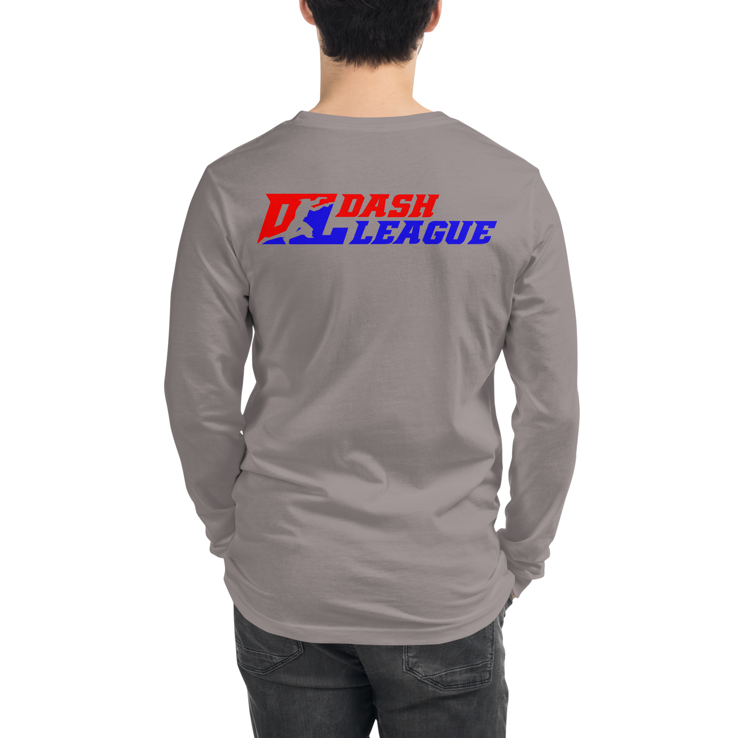 Long Sleeve Shirt Color with White Outline DL Logo (Front+Back)