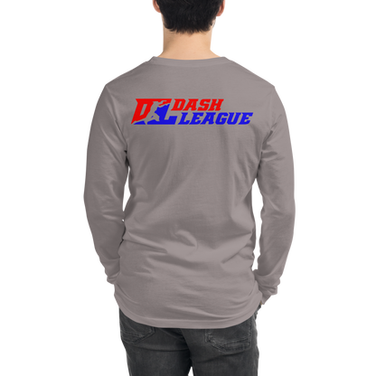 Long Sleeve Shirt Color with White Outline DL Logo (Front+Back)