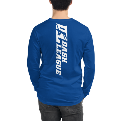 Long Sleeve Shirt White Wide DL Logo (Front+Back)