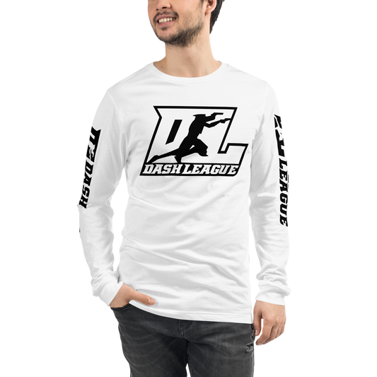 Long Sleeve Shirt Black Outline DL Logo (Front+Sleeves)