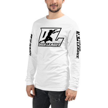 Long Sleeve Shirt Black Outline DL Logo (Front+Sleeves)