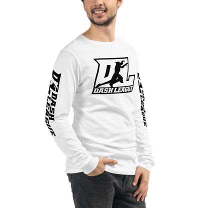 Long Sleeve Shirt Black Outline DL Logo (Front+Sleeves)