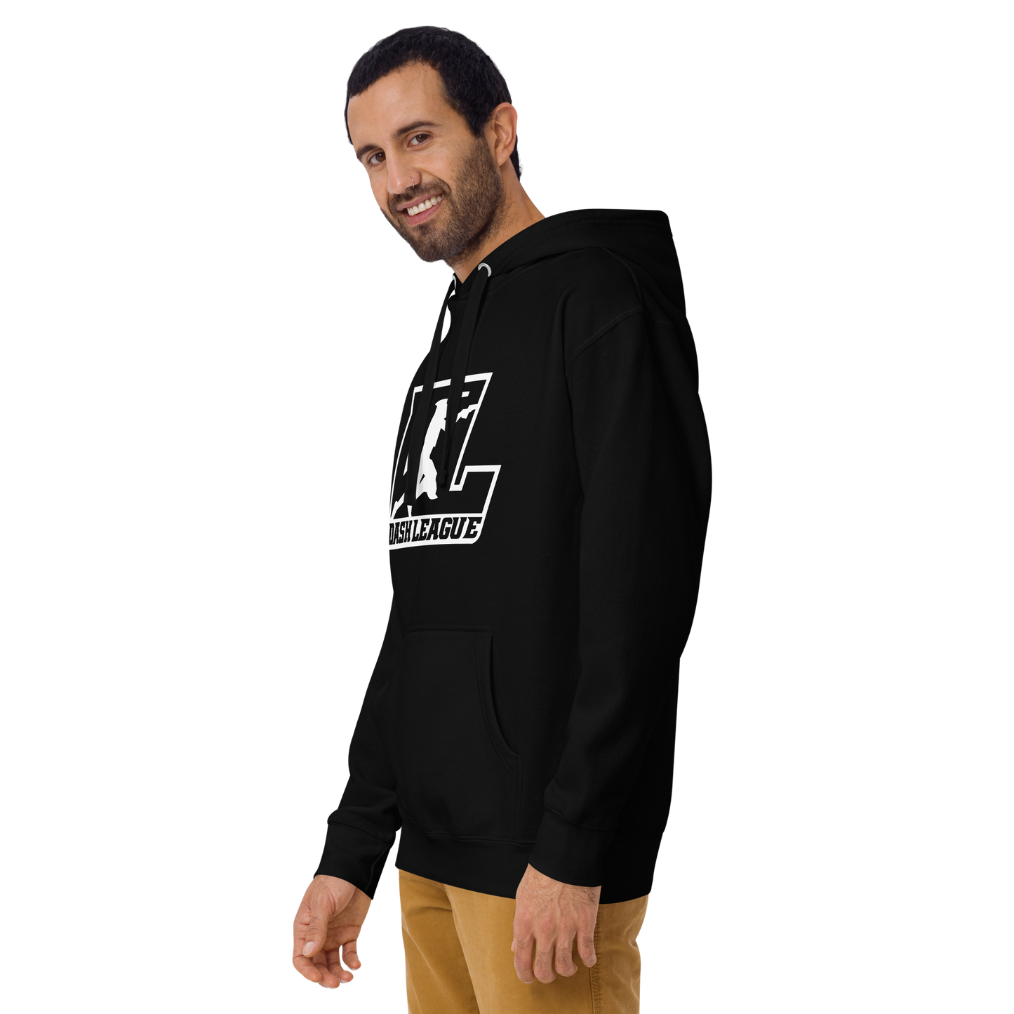 Hoodie White Outline DL Logo