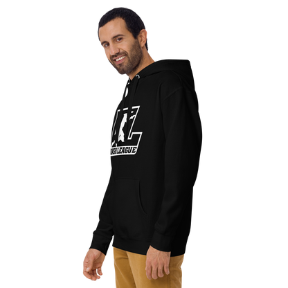 Hoodie White Outline DL Logo