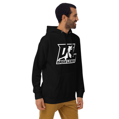 Hoodie White Outline DL Logo