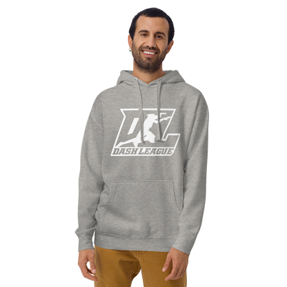 Hoodie White Outline DL Logo