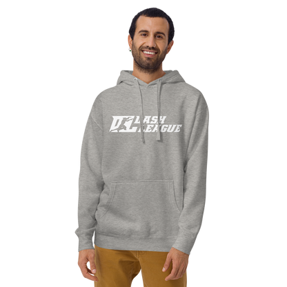 Hoodie White Wide DL Logo