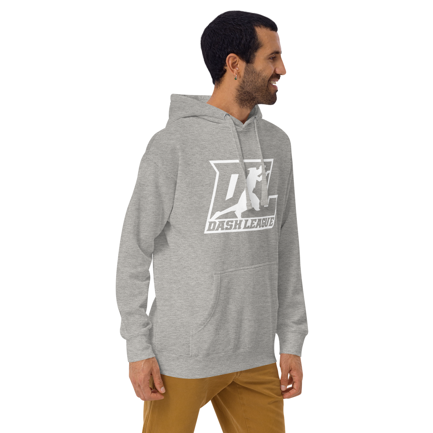 Hoodie White Outline DL Logo