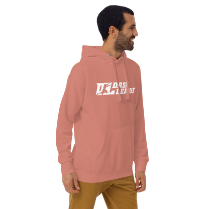 Hoodie White Wide DL Logo