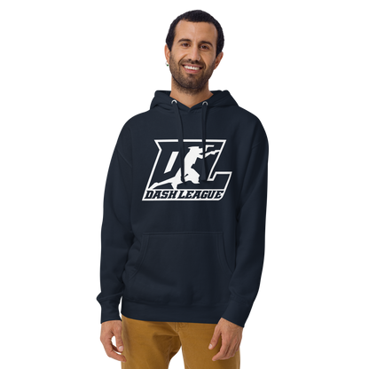 Hoodie White Outline DL Logo