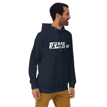 Hoodie White Wide DL Logo