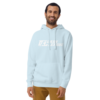 Hoodie White Wide DL Logo