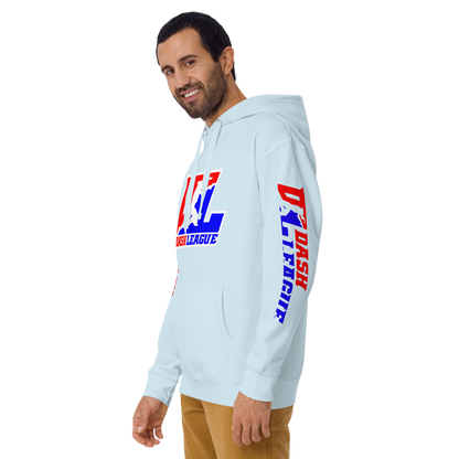 Hoodie Color with White Outline DL Logo (Front+Sleeves)