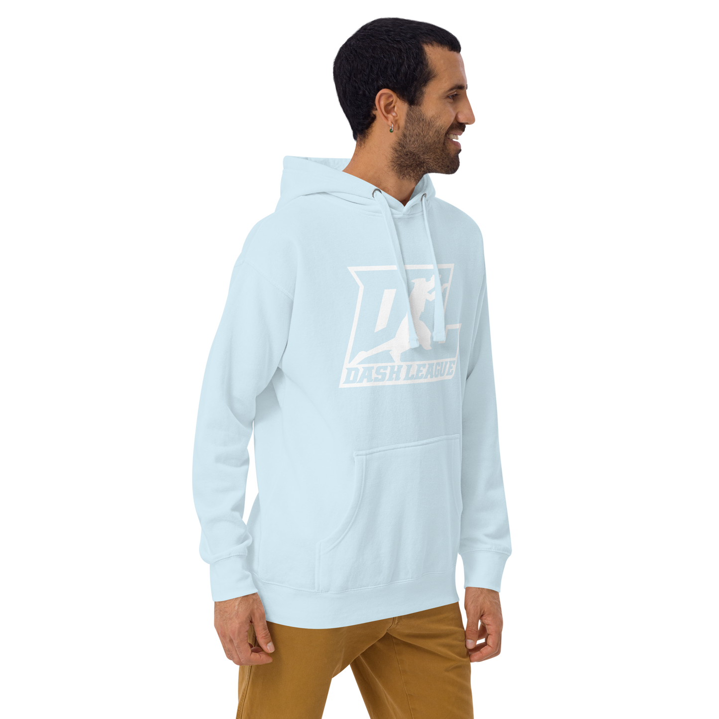 Hoodie White Outline DL Logo