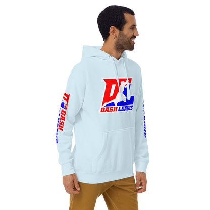 Hoodie Color with White Outline DL Logo (Front+Sleeves)