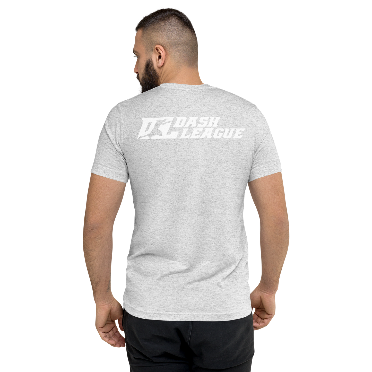 Tri-Blend Shirt White DL Logo (Front+Back)