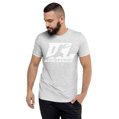 Tri-Blend Shirt White DL Logo (Front+Back)