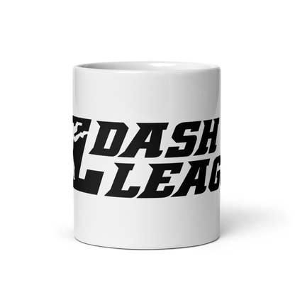 White Mug Black Wide DL Logo