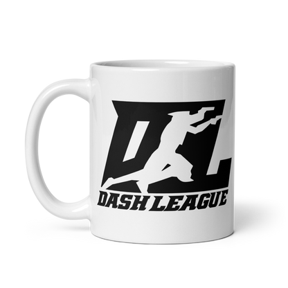 White Mug Black DL Logo Wrap