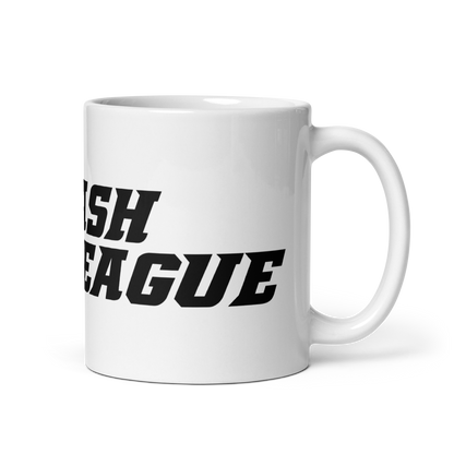 White Mug Black Wide DL Logo