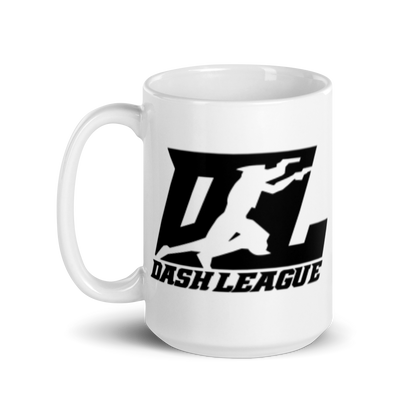 White Mug Black DL Logo Wrap