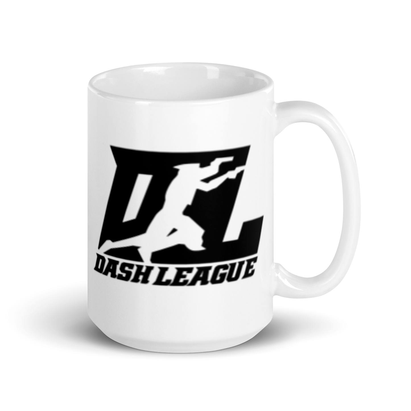 White Mug Black DL Logo Wrap