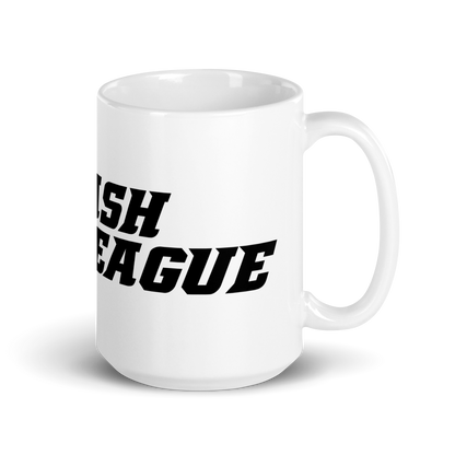 White Mug Black Wide DL Logo