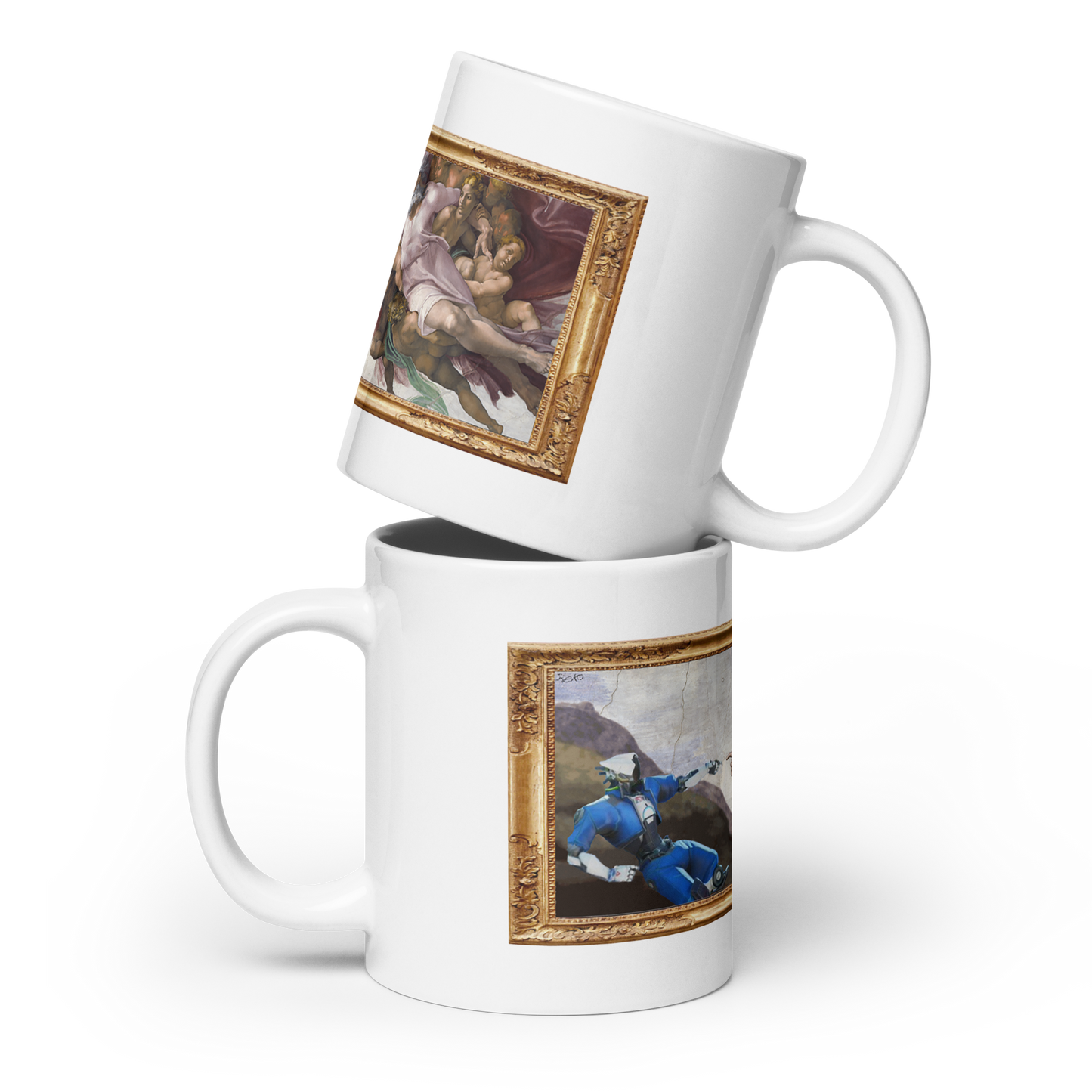 White Mug The Creation of Bot Adam (by Reko)