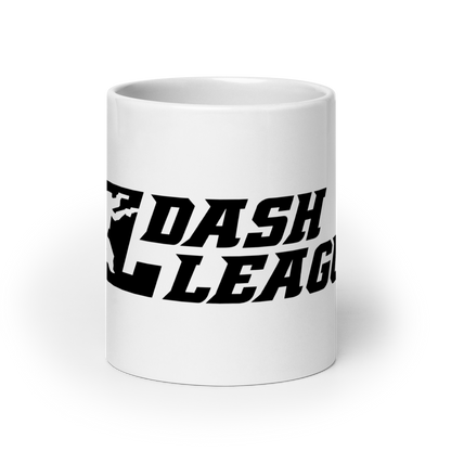 White Mug Black Wide DL Logo