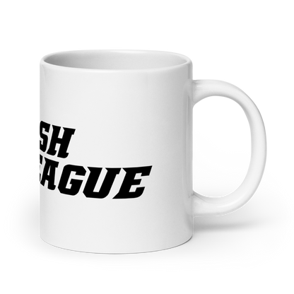 White Mug Black Wide DL Logo