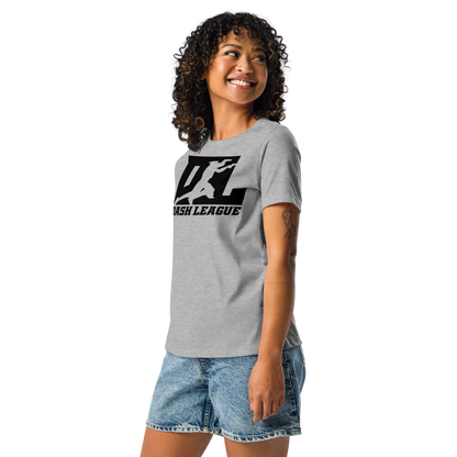 Camiseta holgada para mujer con logotipo DL en color negro