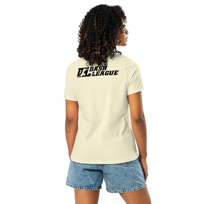 Shirt (Women) Black with White Outline DL Logo (Front+Back)