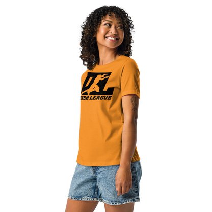 Camiseta holgada para mujer con logotipo DL en color negro