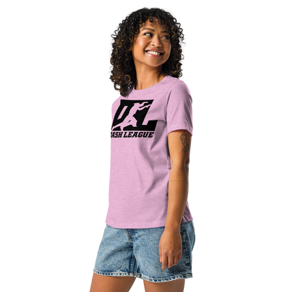 Camiseta holgada para mujer con logotipo DL en color negro