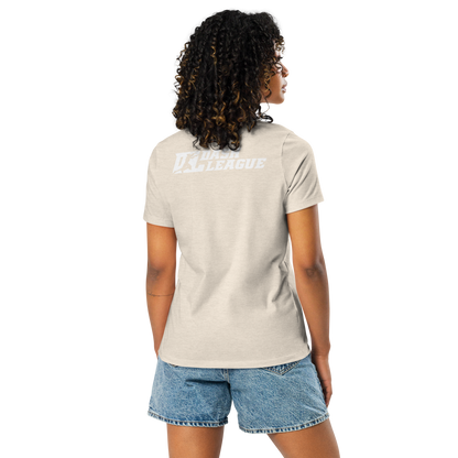 Shirt (Women) White Outline DL Logo (Front+Back)