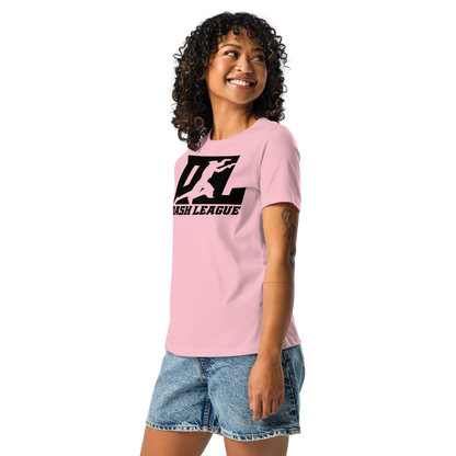 Camiseta holgada para mujer con logotipo DL en color negro