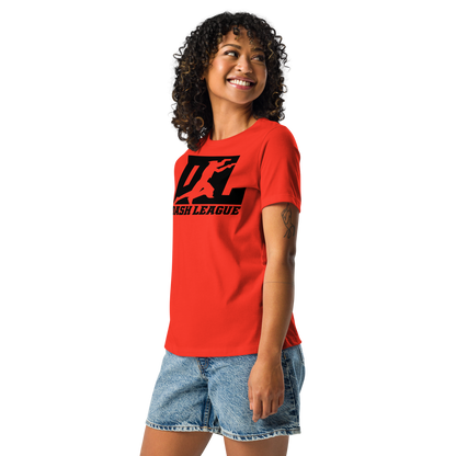 Camiseta holgada para mujer con logotipo DL en color negro